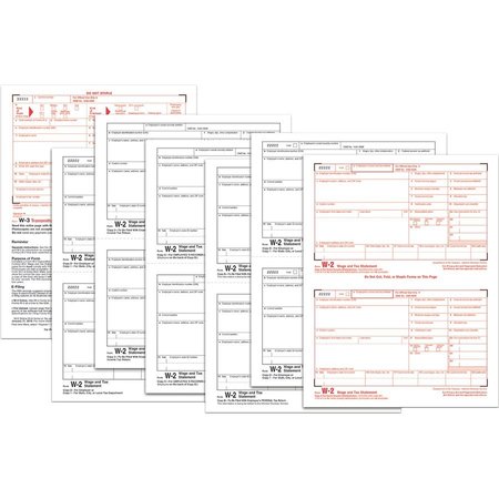 Tops Form, Tax, W-2, 6Pt, Laser Pk TOP22991